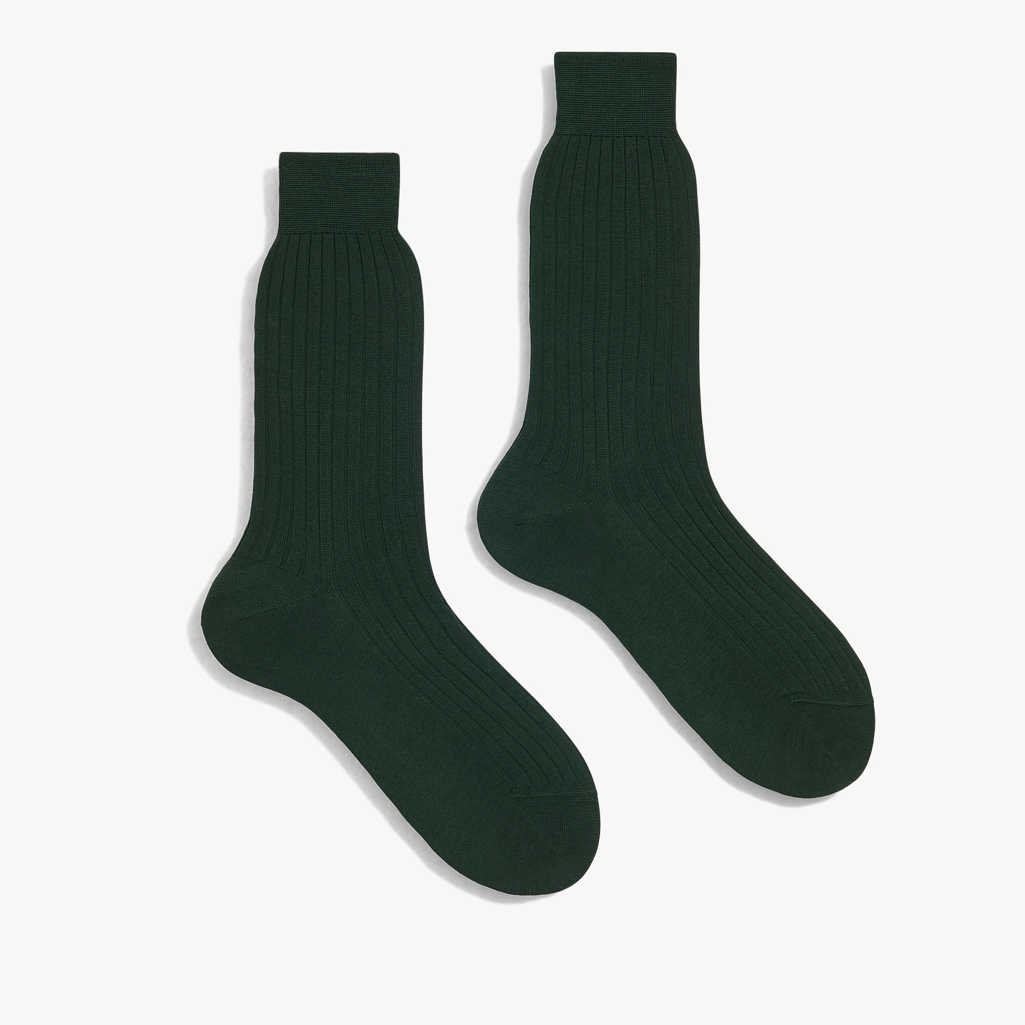 Classic Plain Socks , DEEP GREY GREEN, hi-res