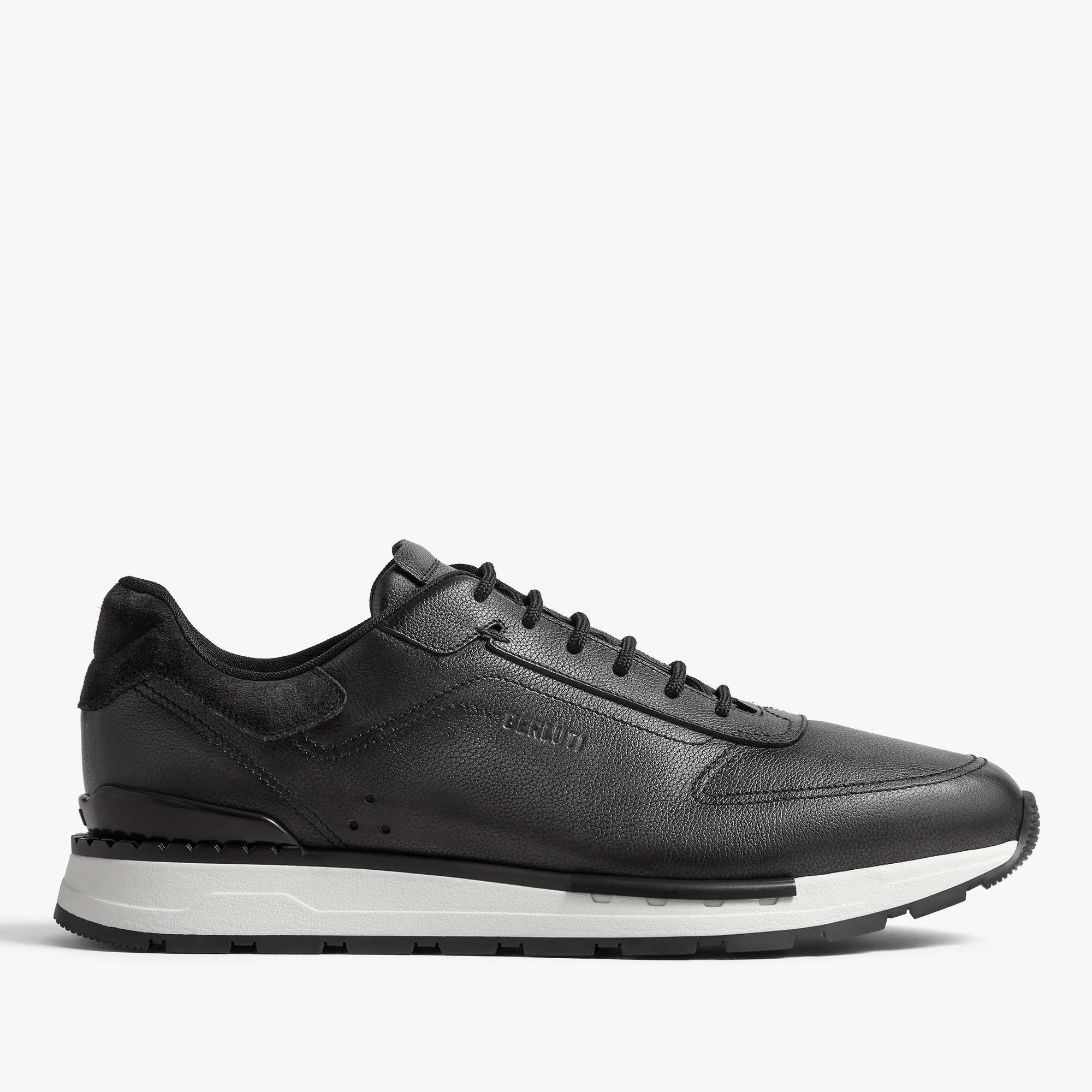 Fast Track Venezia Calf Leather Sneaker, NERO GRIGIO, hi-res