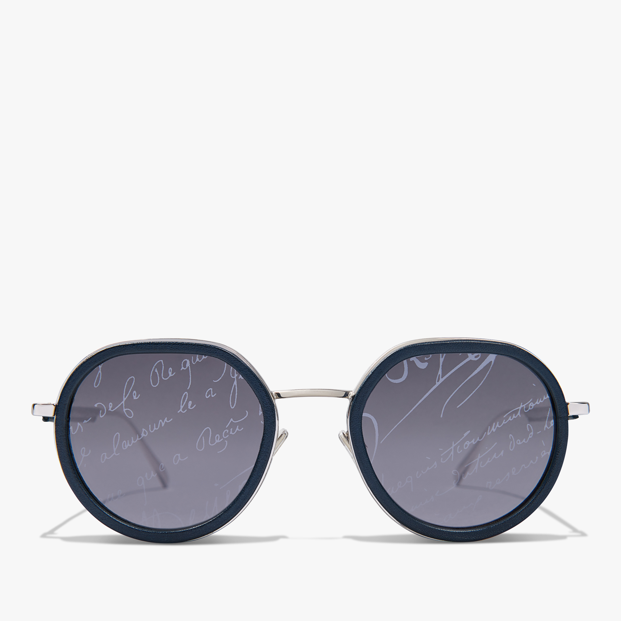 Centaury Metal And Leather Sunglasses, ROTHKO + SCRITTO LIGHT GREY, hi-res