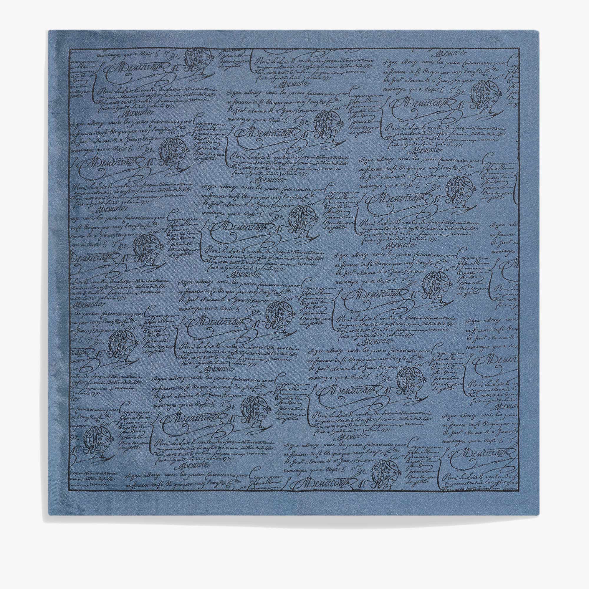 Scritto Handkerchief, TITANIUM BLUE, hi-res