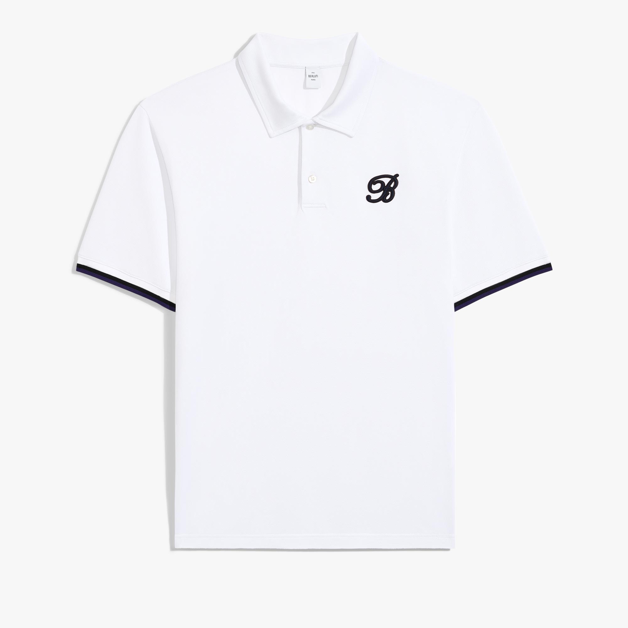 高尔夫科技面料Polo衫, BLANC OPTIQUE, hi-res