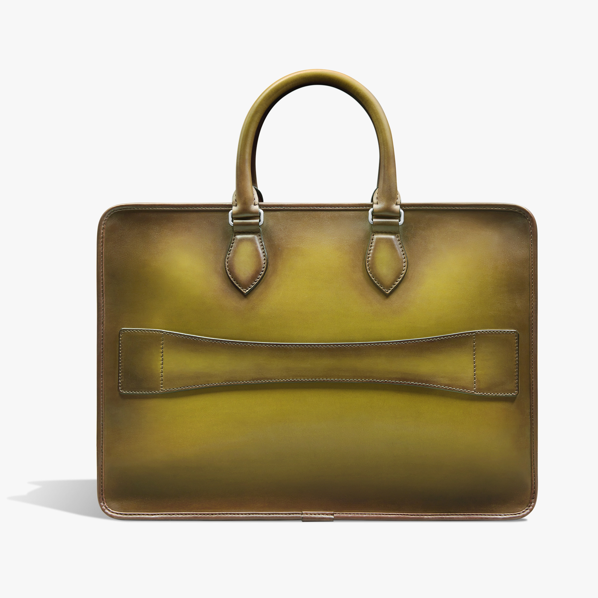 Un Jour Scritto Leather Briefcase | Berluti