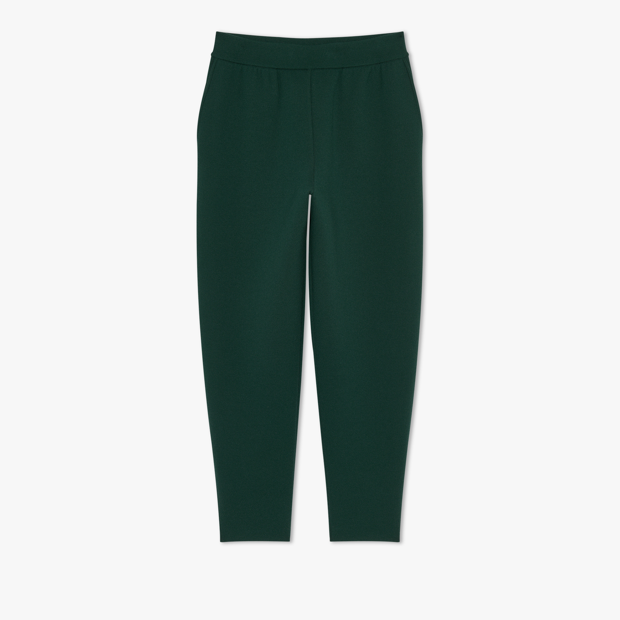 Wool Double Face Scritto Trousers, DEEP GREEN, hi-res