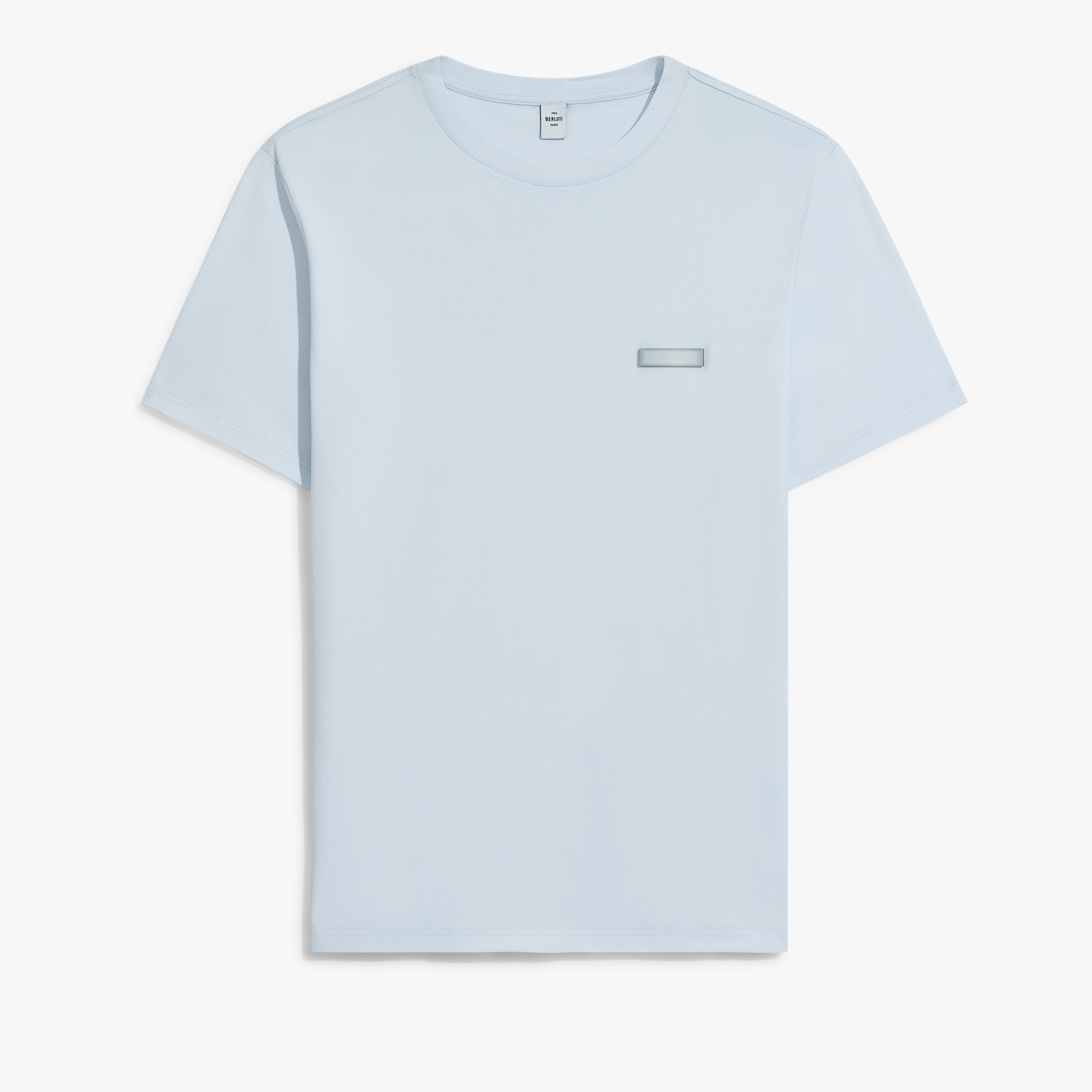 Leather Tab T-Shirt, SKY BLUE, hi-res